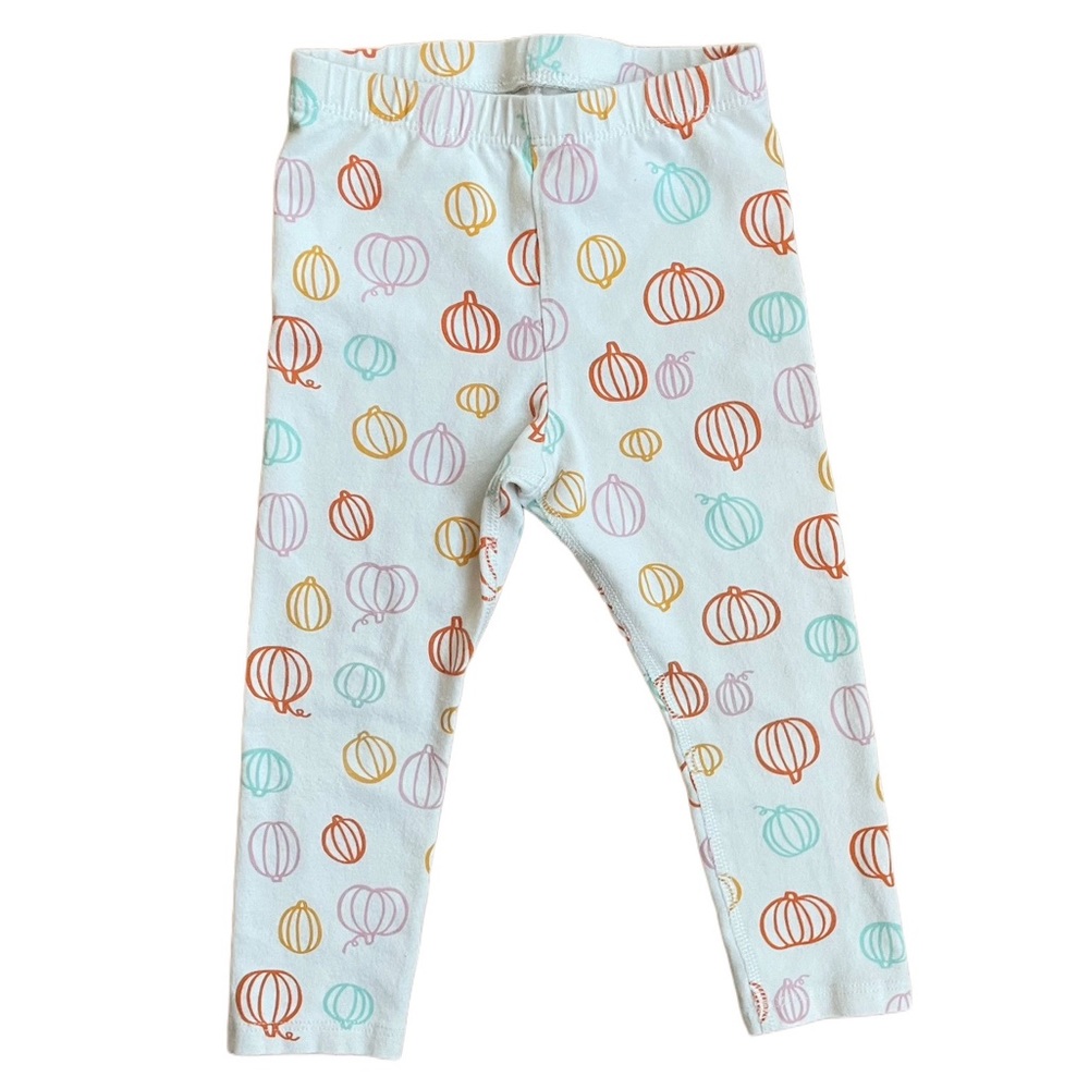 Cat & Jack Pumpkin Leggings Thanksgiving Holiday 2T